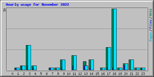 Hourly usage for November 2022
